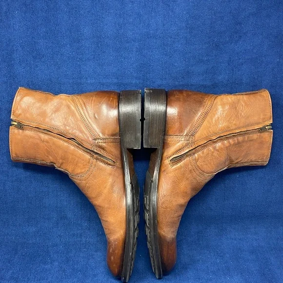 TO BOOT NEW YORK Adam Derrick Men's Brown Leather Boot Ankle Italy 11 46512 - Picture 4 of 10